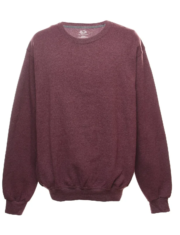 Plum Plain Classic Sweatshirt - L Youthful Women's Anime - inspired