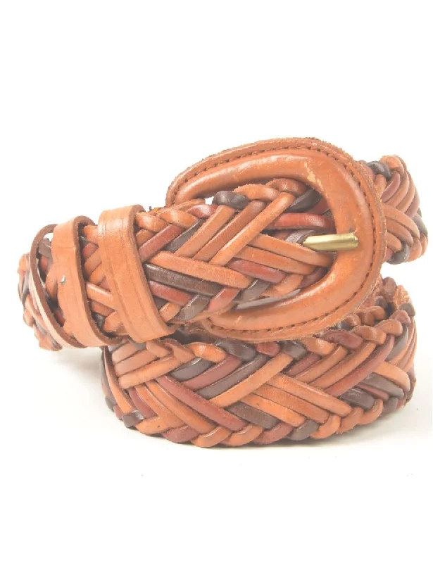 Brown Woven Belt - M Cozy Women's Sherpa - lined