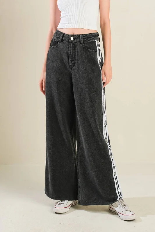 ELEGANT ELEVATION DENIM PANTS Youthful Women's Anime - inspired