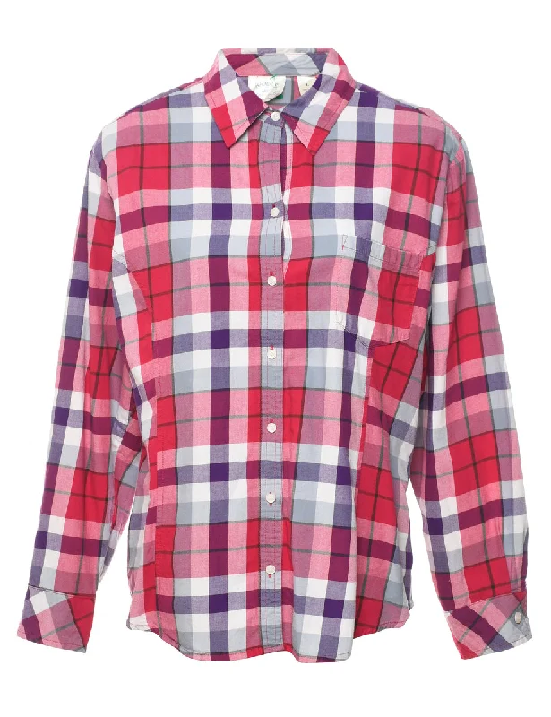 Lee Checked Shirt - L Hip Women's Urban