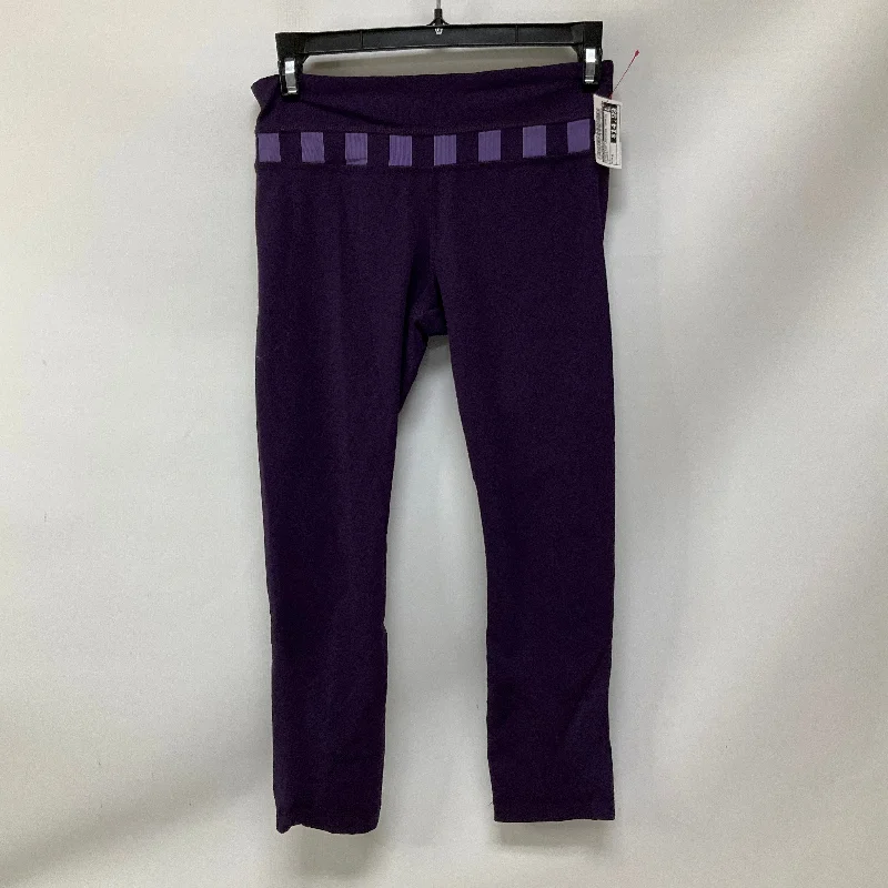 Athletic Leggings Capris By Lululemon In Purple, Size: 4 Tough Women's Military - inspired