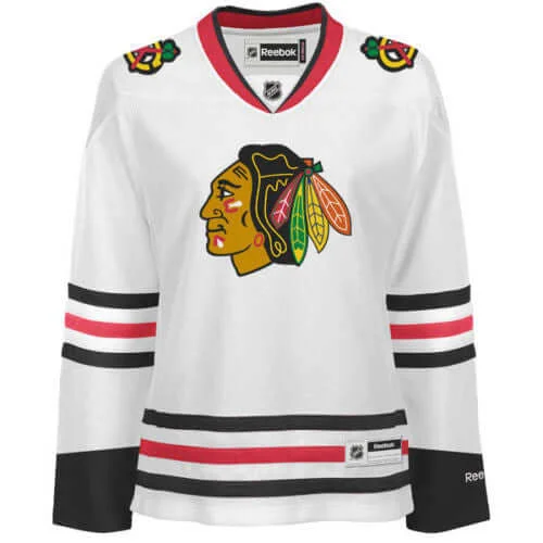 Chicago Blackhawks Women's NHL Reebok Premier Jersey, White Country