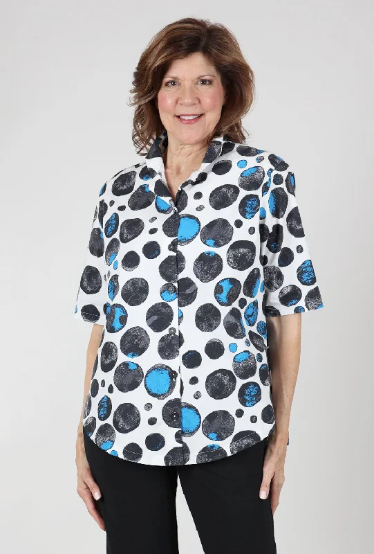 Conquer Shirt, Outline Print Confident Women's High - fashion