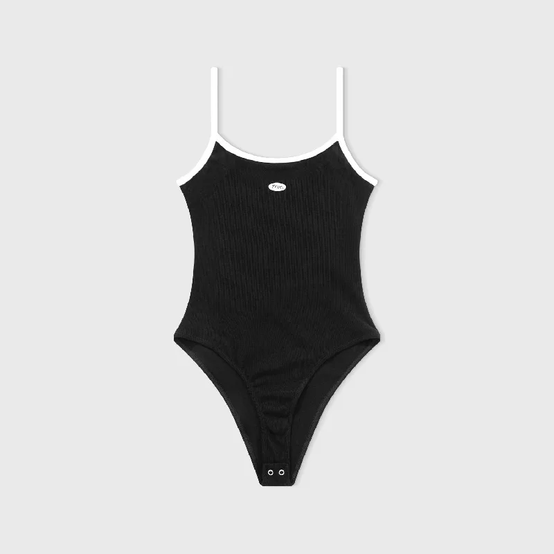 True Lounge Ribbed Body - Black Edgy Women's Punk