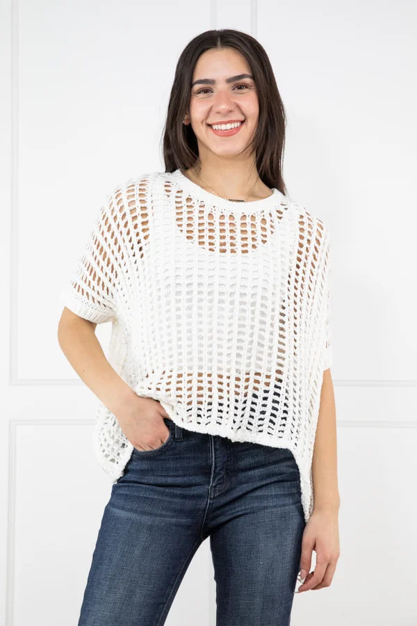 Can't Resist It Women's Layerable Short Sleeve Sweater Top *Final Sale* Casual Women's Japanese 
