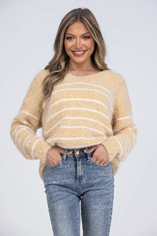 Falling Hard Women's Stripe Sweater * Final Sale* Practical Women's Multi - 