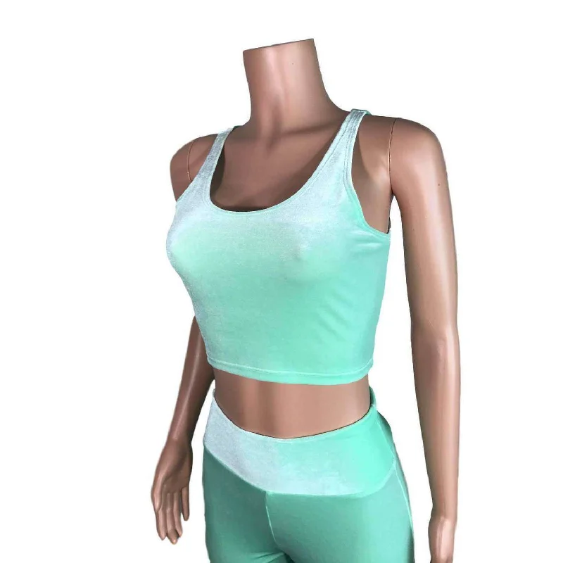 SALE - Crop Tank Top - Mint Velvet Geometric