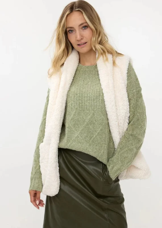 ESQUALO FAUX FUR VEST Dynamic Women's Moto