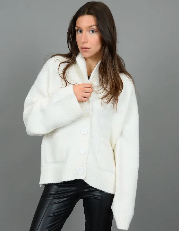 RD STYLE HILDEGARD LONG RAGLAN SHAWL NECK CARDIGAN Elegant Women's Formal 