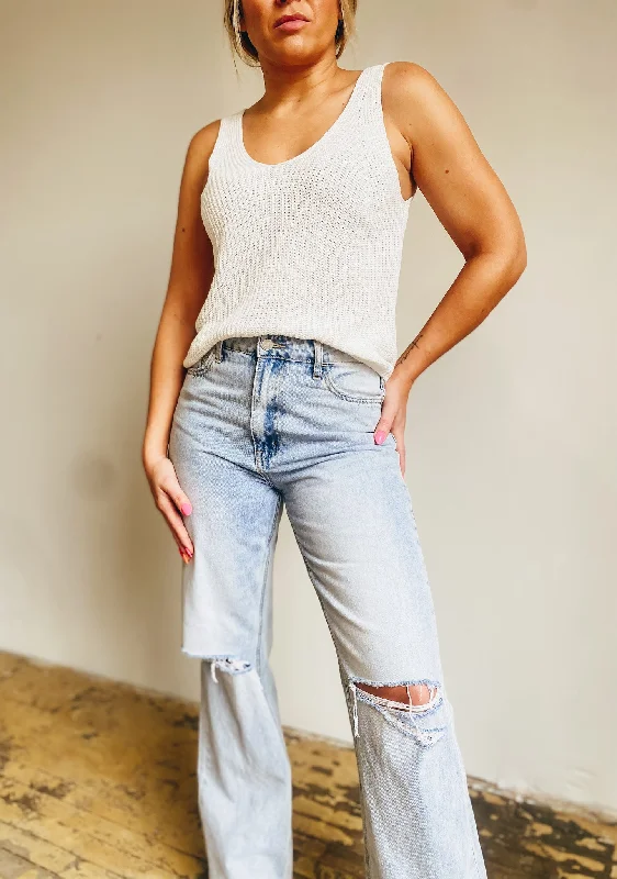 Blissful Thinking Tank Vintage Women's 1970S 