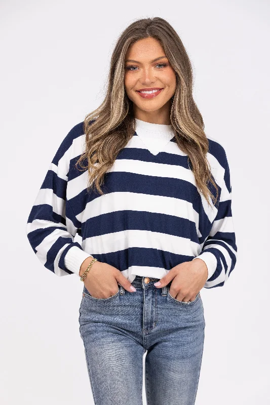 Stripes All Day Women's Soft Long Sleeve Sweater * Final Sale* Athletic Women's 