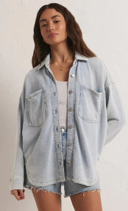 ZSUPPLY ALL DAY KNIT DENIM JACKET Elegant Women's 