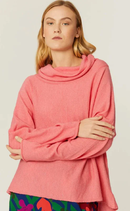 PEPALOVES COWL NECK SWEATER Luxurious Women's High -  end