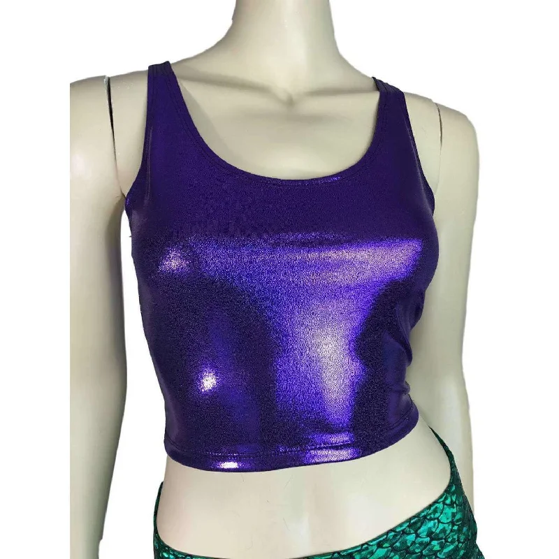 Crop Tank Top - Purple Mystique Vacation