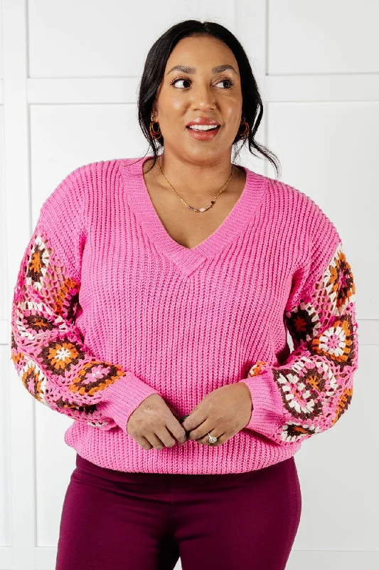 Can't Stop this Feeling V-Neck Knit Sweater Athletic Women's 