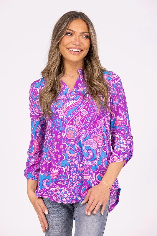 Purple/Pink Paisley