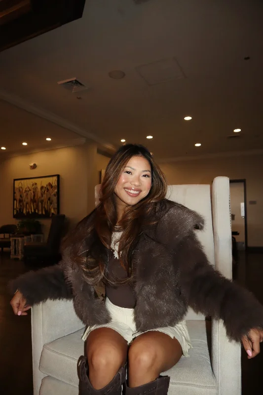 London Faux Fur Jacket Australian Beach
