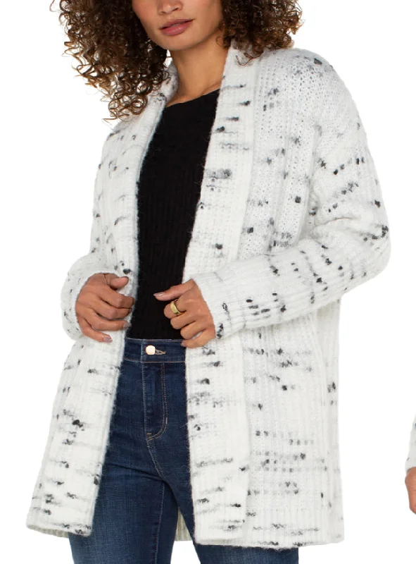 LIVERPOOL Open Front Coatigan Sweater Relaxed Women's 