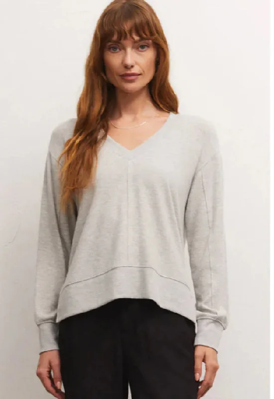 ZSUPPLY WILDER CLOUD V-NECK LS TOP Hip Women's Urban