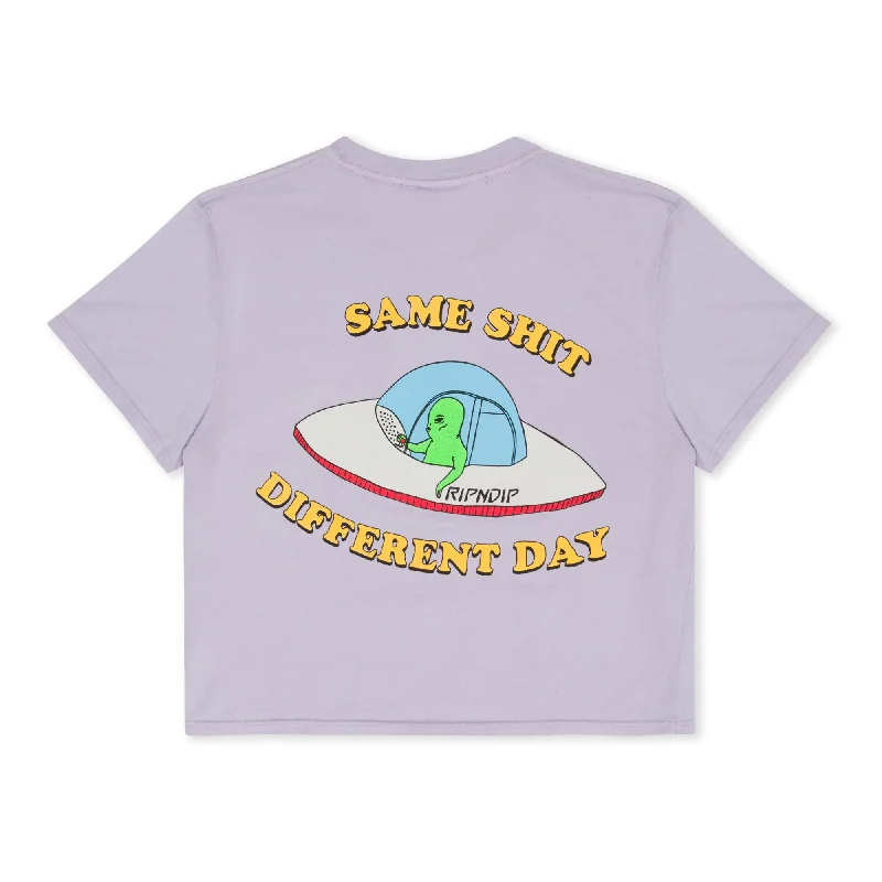 Same Shit Different Day Baby Tee Minimalist Women's Casual