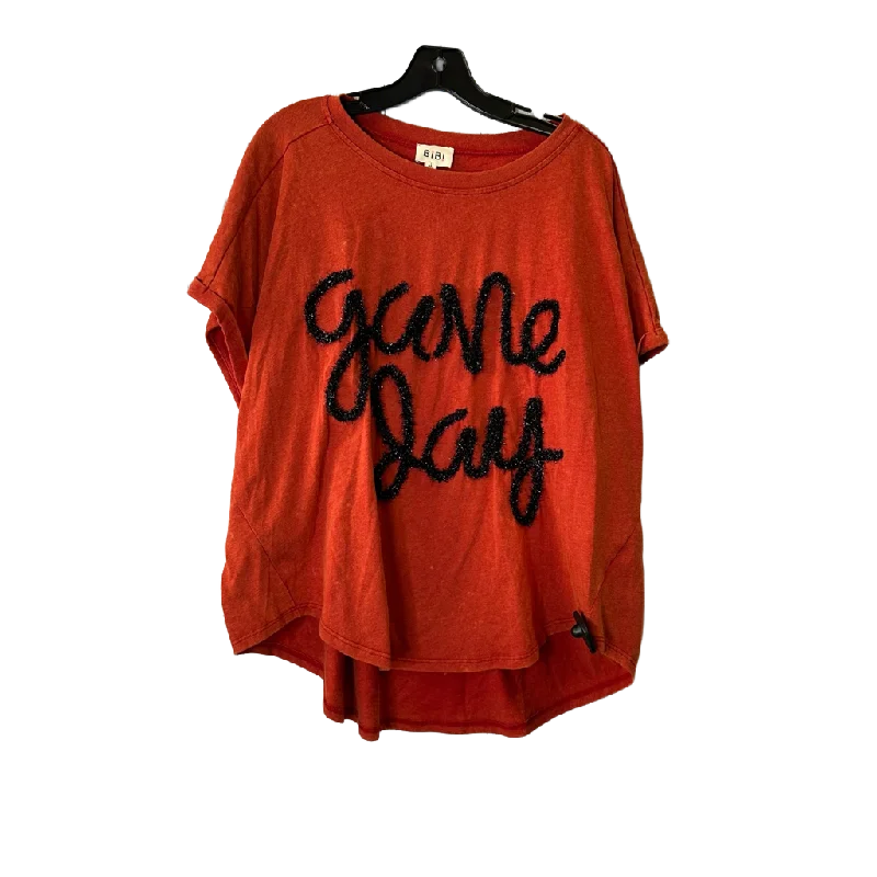 Top Short Sleeve Basic By Bibi  Size: M Sharp Women's Italian