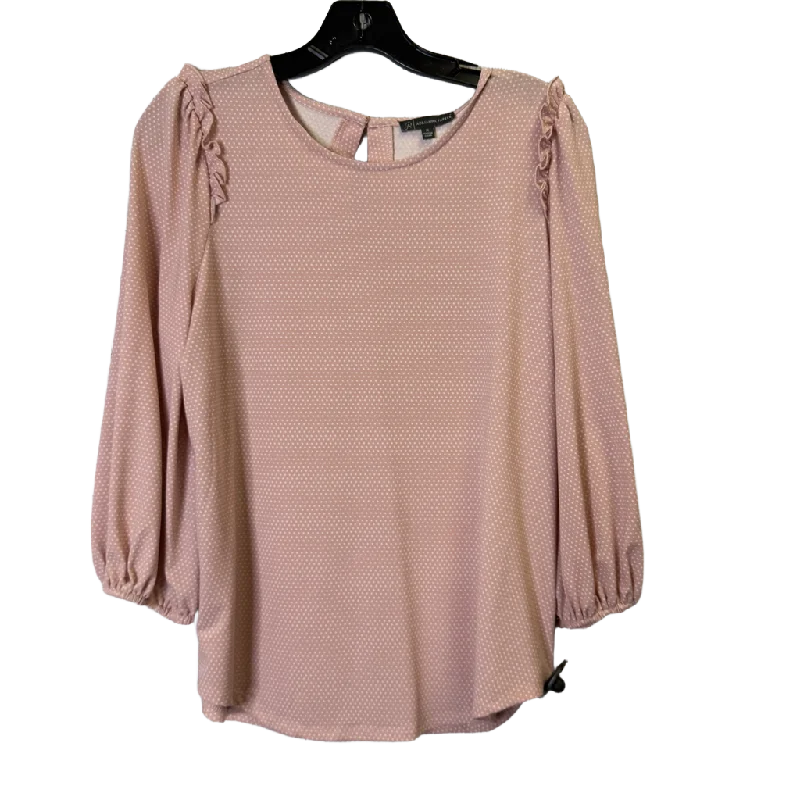 Top Long Sleeve By Adrianna Papell  Size: M Athletic Women's 