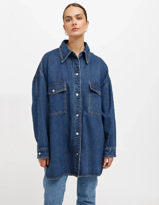 BRUNETTE THE LABEL Shania Denim Jacket Street