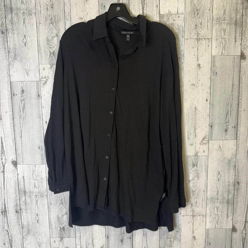Top Long Sleeve By Eileen Fisher In Black, Size: M performance
