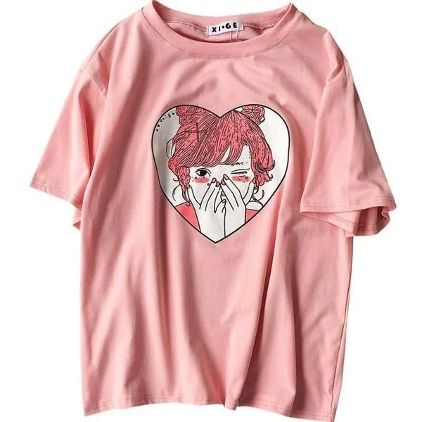 Blushy Girl Tee garde