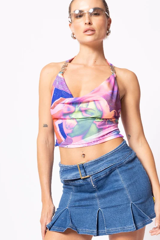 London Callin' Halter Top Refined Women's Hand - crafted