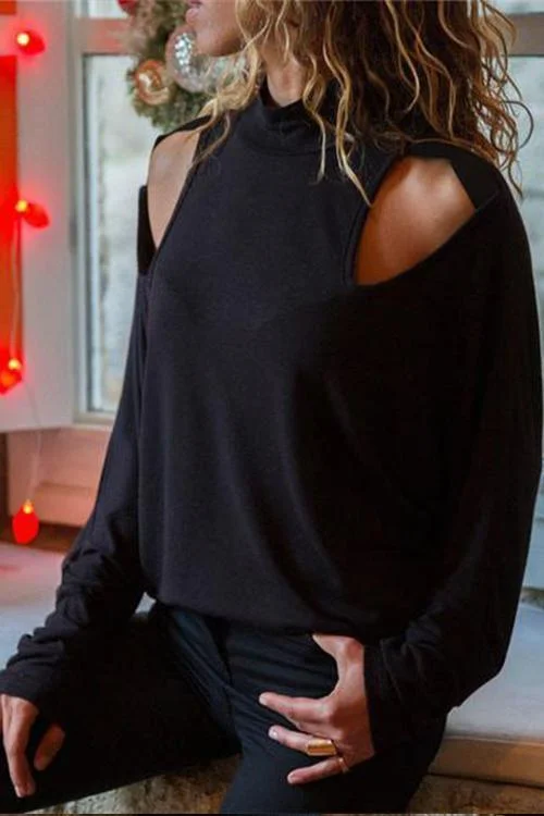 CityHottie Casual Hollowed-out T-shirt Adventure