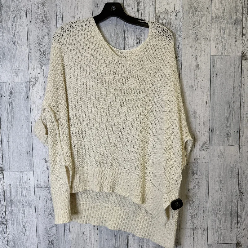 Sweater By She + Sky In Cream, Size: Osfm Dapper Women's Bow - adorned