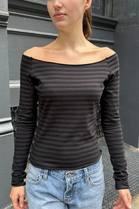 Bonnie Striped Top Youthful Women's Pop