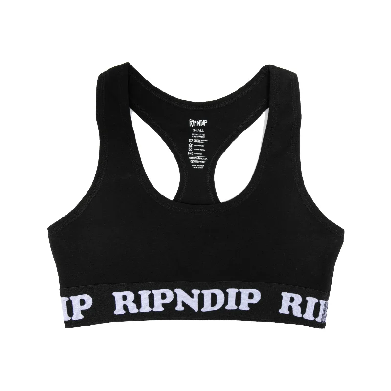 Peeking Nermal Sports Bra (Black) Practical Women's Multi - 