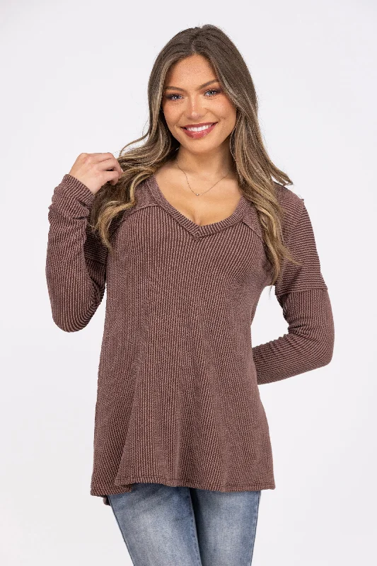 By the Fire Women's Ribbed Long Sleeve Top * Final Sale* Sustainable Organic