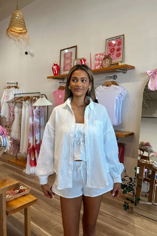 Sammy Button Down Top Contemporary 