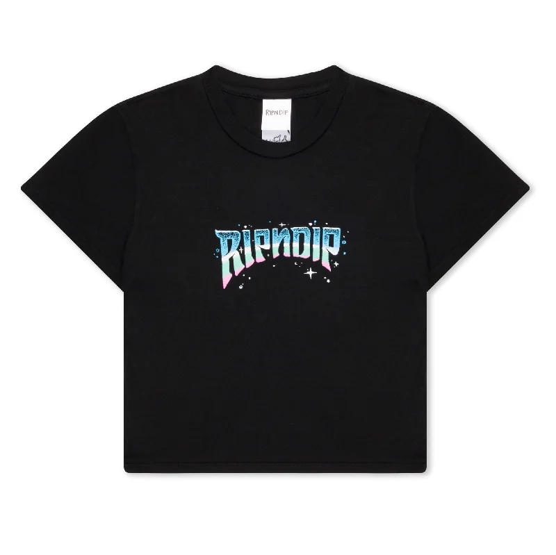 Superstar Cropped Baby Tee (Black) British Gentlewoman Style