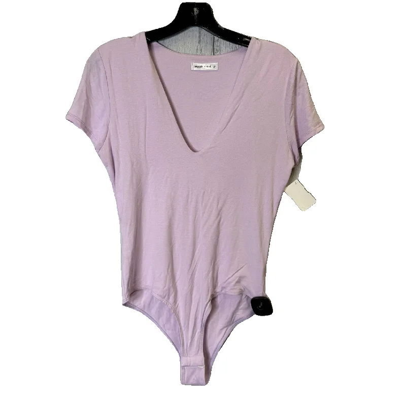 Bodysuit By Clothes Mentor In Purple, Size: L Dapper Women's 1920S