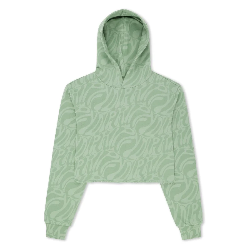 Wilshire Cropped Hoodie (Pine) Disco