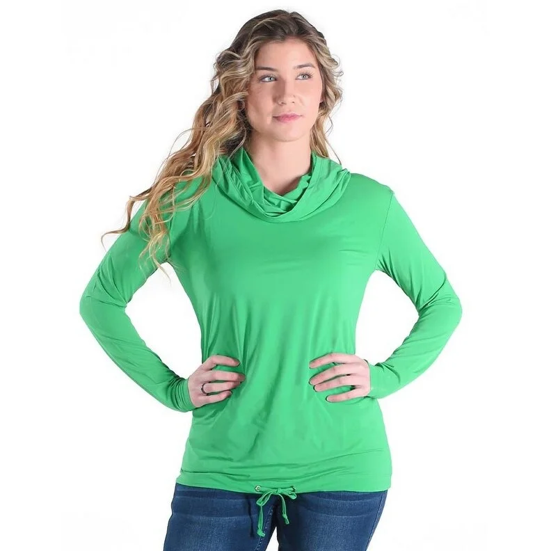 Cowgirl Tuff Western Shirt Womens Breathe L/S Money Green 100540 Dapper Women's 1920S