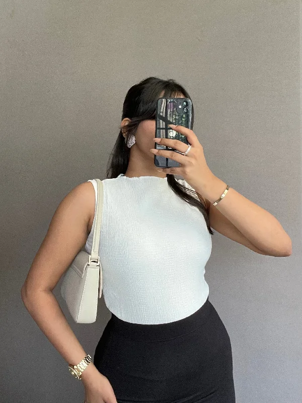Lux Weave Slim Fit Tank Top Feminine Women's Style 